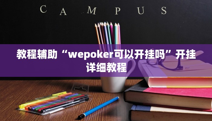 玩家辅助神器:“WepoKer到底有没有辅助挂”开挂详细教程