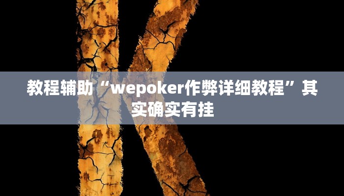 教程辅助“wepoker透视底牌脚本”其实确实有挂