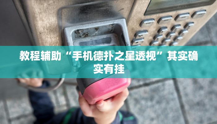 开挂辅助工具“德扑之星透视挂教程(透视 )!详细教程透视方法