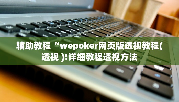 辅助教程“wepoker网页版透视教程(透视 )!详细教程透视方法