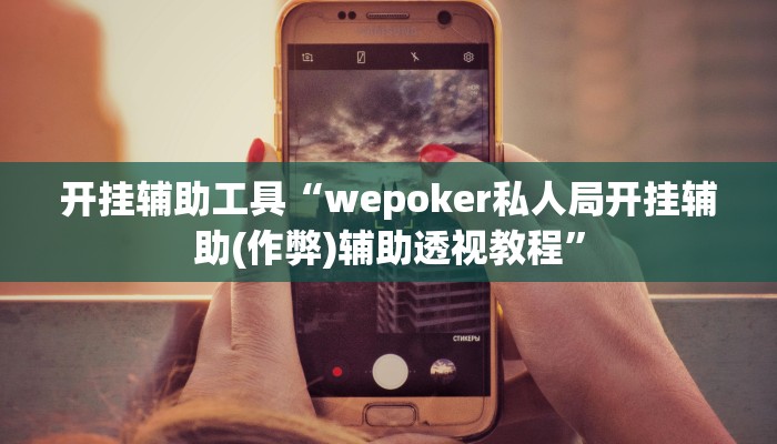 玩家辅助神器:“wepoker透视挂安装教程”其实确实有挂