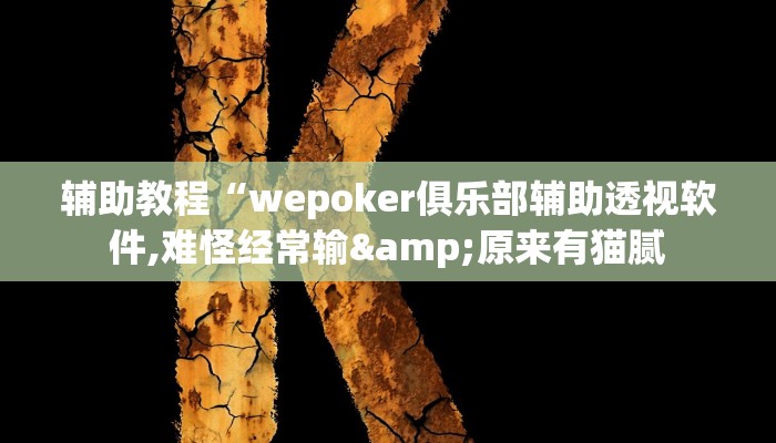 开挂辅助工具“HHPoKer透视开挂作弊!(透视)详细辅助透视教程