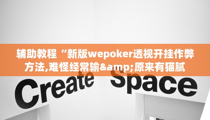 辅助教程“新版wepoker透视开挂作弊方法,难怪经常输&原来有猫腻