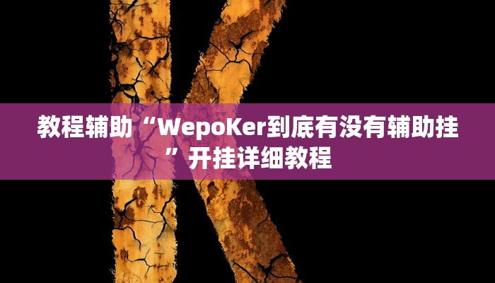 教程辅助“WepoKer到底有没有辅助挂”开挂详细教程