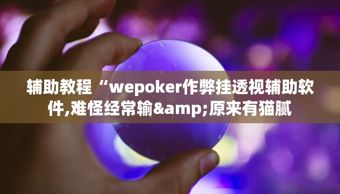 辅助教程“wepoker作弊挂透视辅助软件,难怪经常输&原来有猫腻 辅助教程“wepoker作弊挂透视辅助软件,难怪经常输&原来有猫腻