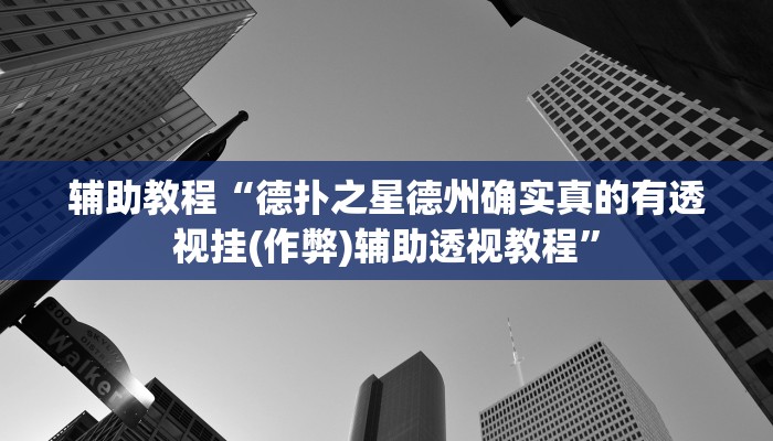 辅助教程“wepoKer私人局有挂吗(透视 )!详细教程透视方法