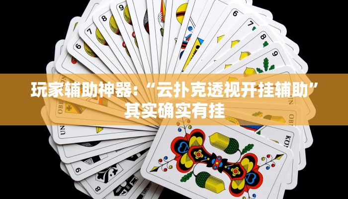 玩家辅助神器:“云扑克透视开挂辅助”其实确实有挂