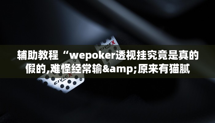 辅助教程“hhpoker透视辅助挂(作弊)辅助透视教程”
