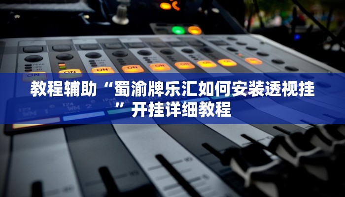 教程辅助“蜀渝牌乐汇如何安装透视挂”开挂详细教程