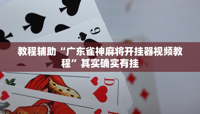 教程辅助“广东雀神麻将开挂器视频教程”其实确实有挂