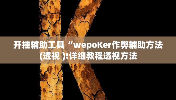 开挂辅助工具“wepoKer作弊辅助方法(透视 )!详细教程透视方法 开挂辅助工具“wepoKer作弊辅助方法(透视 )!详细教程透视方法