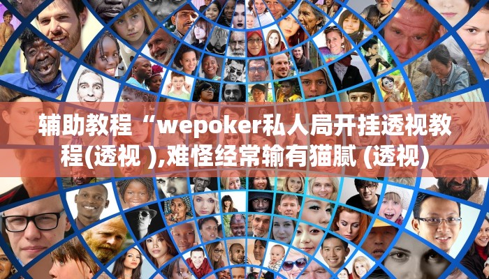 辅助教程“wepoker私人局开挂透视教程(透视 ),难怪经常输有猫腻 (透视)