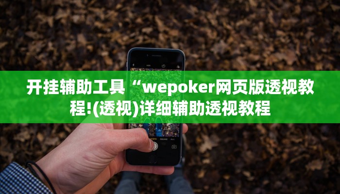 开挂辅助工具“wepoker网页版透视教程!(透视)详细辅助透视教程