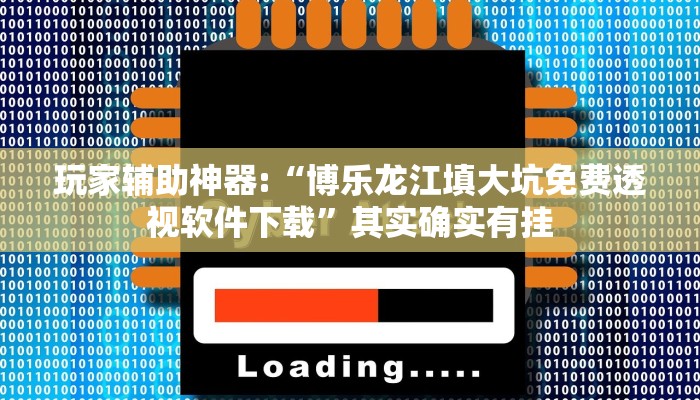 玩家辅助神器:“博乐龙江填大坑免费透视软件下载”其实确实有挂