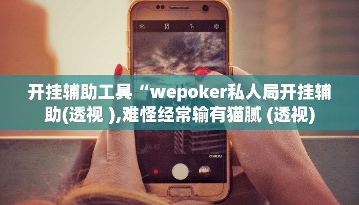 开挂辅助工具“wepoker私人局开挂辅助(透视 ),难怪经常输有猫腻 (透视)