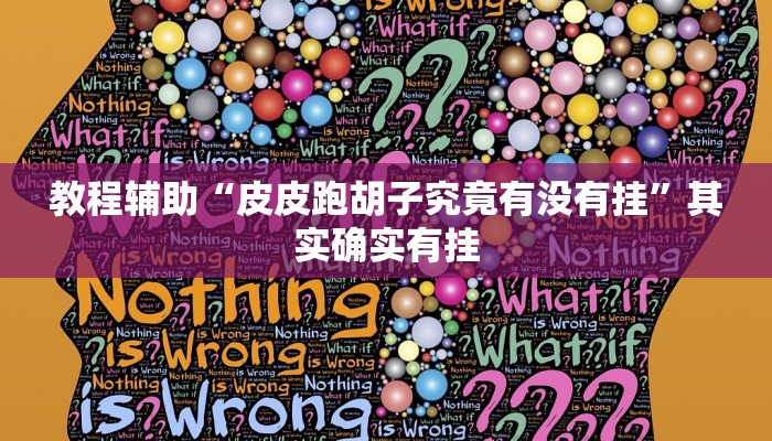 教程辅助“皮皮跑胡子究竟有没有挂”其实确实有挂