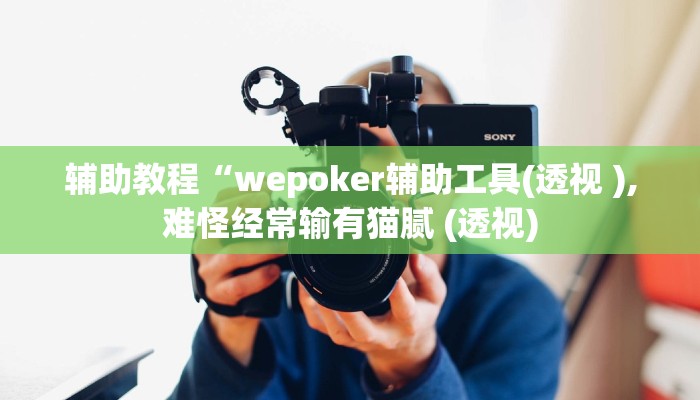 辅助教程“wepoker辅助工具(透视 ),难怪经常输有猫腻 (透视)