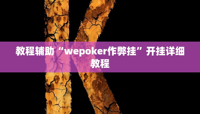 教程辅助“wepoker作弊挂”开挂详细教程