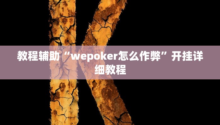 教程辅助“wepoker怎么作弊”开挂详细教程