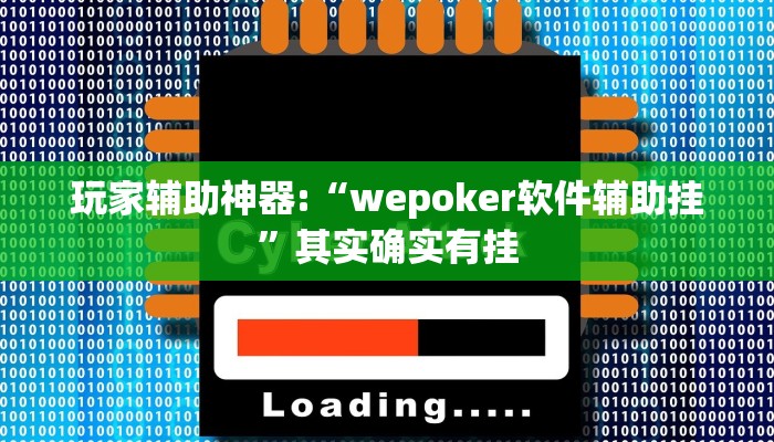 玩家辅助神器:“wepoker软件辅助挂”其实确实有挂