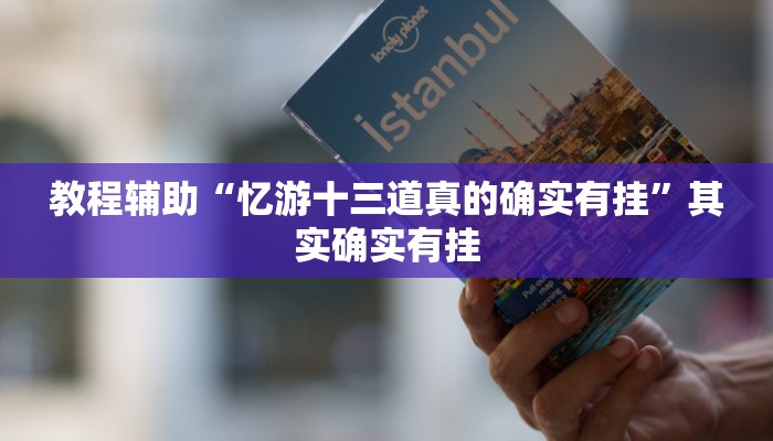 教程辅助“忆游十三道真的确实有挂”其实确实有挂