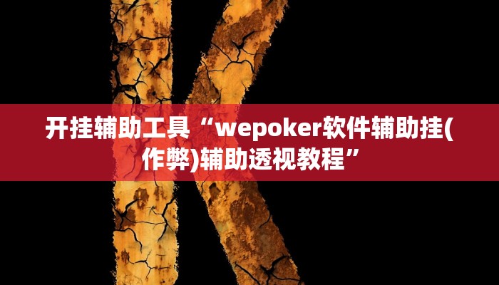 开挂辅助工具“wepoker软件辅助挂(作弊)辅助透视教程”