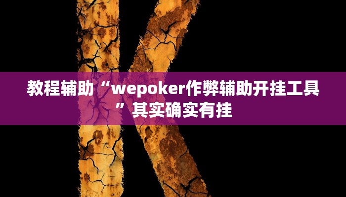 教程辅助“wepoker作弊辅助开挂工具”其实确实有挂