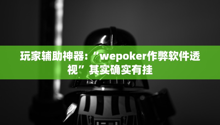 玩家辅助神器:“wepoker作弊软件透视”其实确实有挂