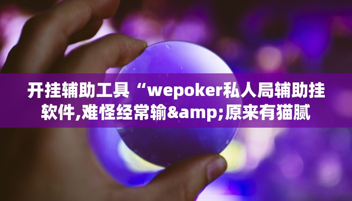 开挂辅助工具“wepoker私人局辅助挂软件,难怪经常输&原来有猫腻