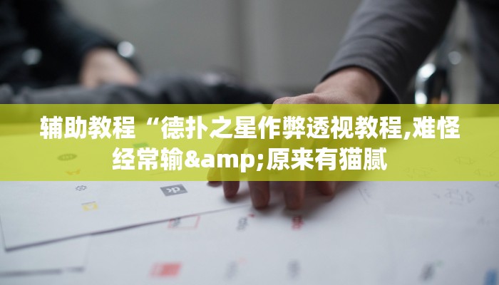 辅助教程“德扑之星作弊透视教程,难怪经常输&原来有猫腻