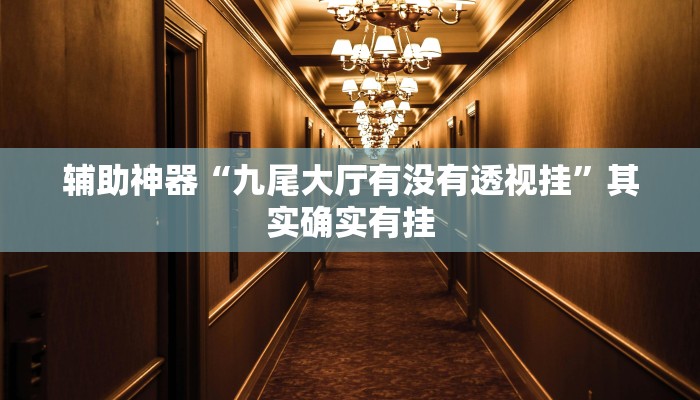 辅助神器“九尾大厅有没有透视挂”其实确实有挂