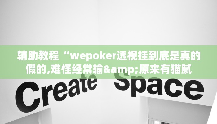 辅助教程“wepoker透视挂到底是真的假的,难怪经常输&原来有猫腻