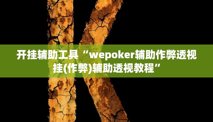 开挂辅助工具“wepoker辅助作弊透视挂(作弊)辅助透视教程”