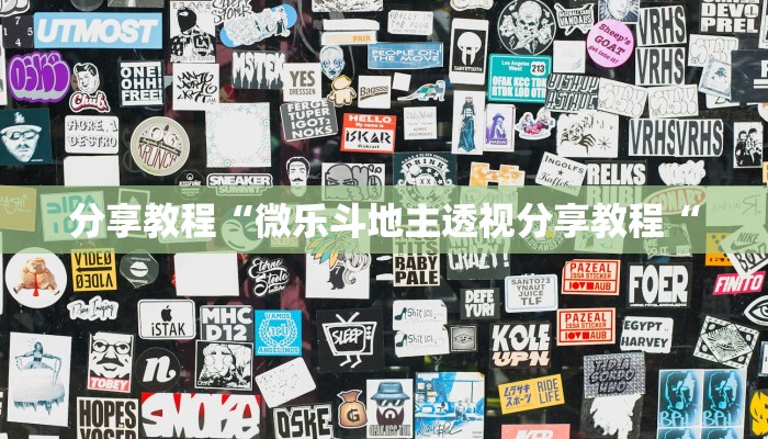 分享教程“微乐斗地主透视分享教程“