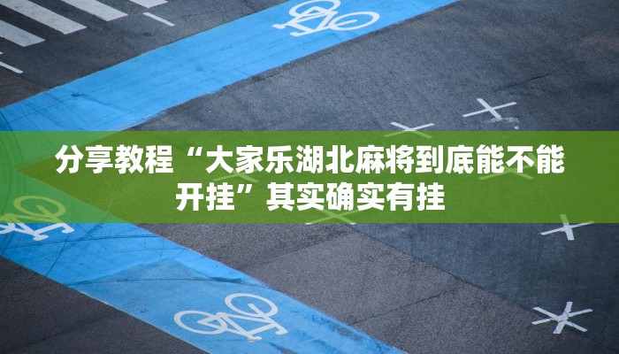 分享教程“大家乐湖北麻将到底能不能开挂”其实确实有挂