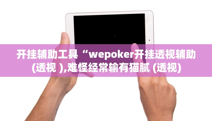 开挂辅助工具“wepoker开挂透视辅助(透视 ),难怪经常输有猫腻 (透视)